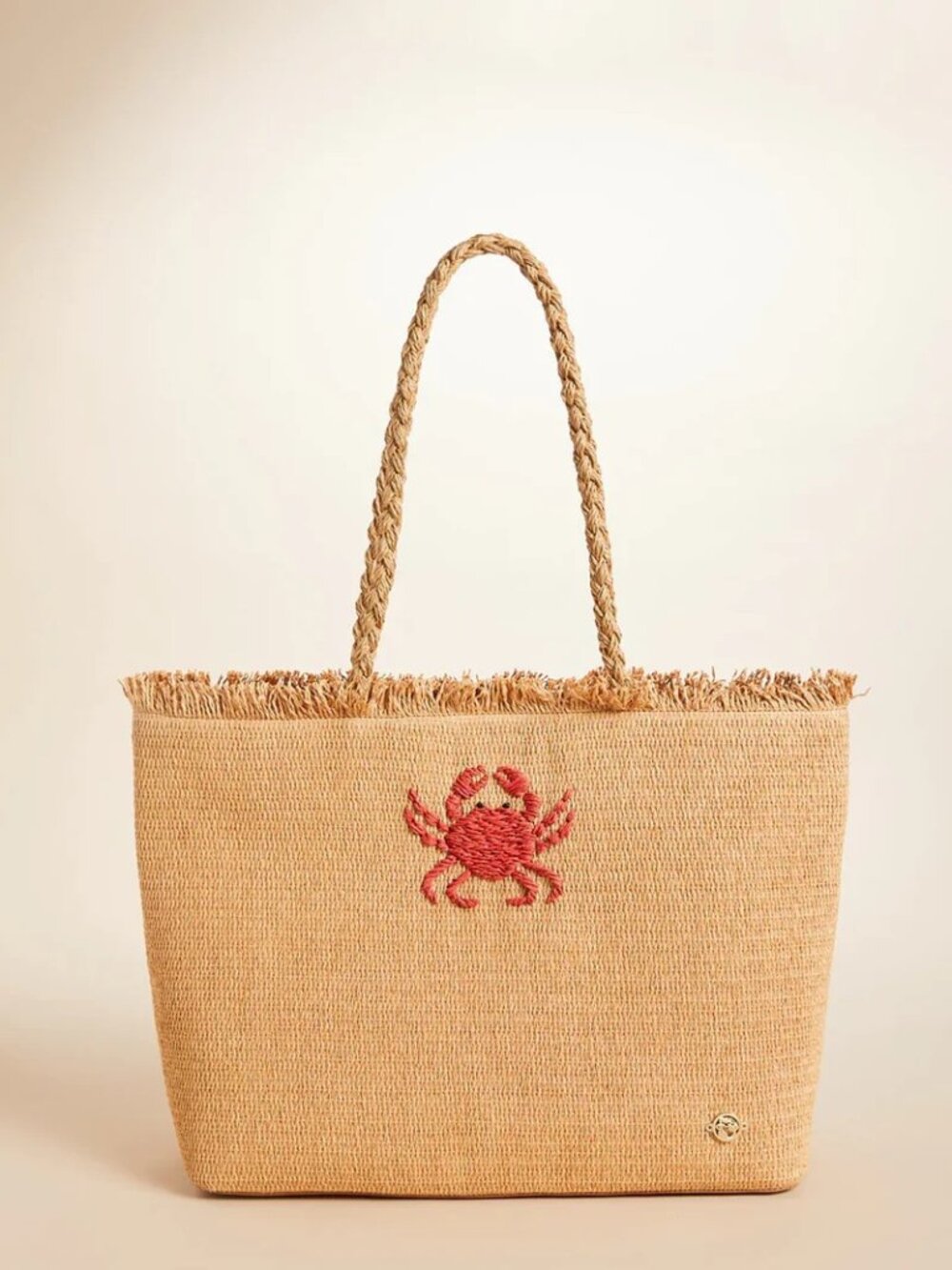 Woven Straw Tote| Spartina 449| Hamilton Crab